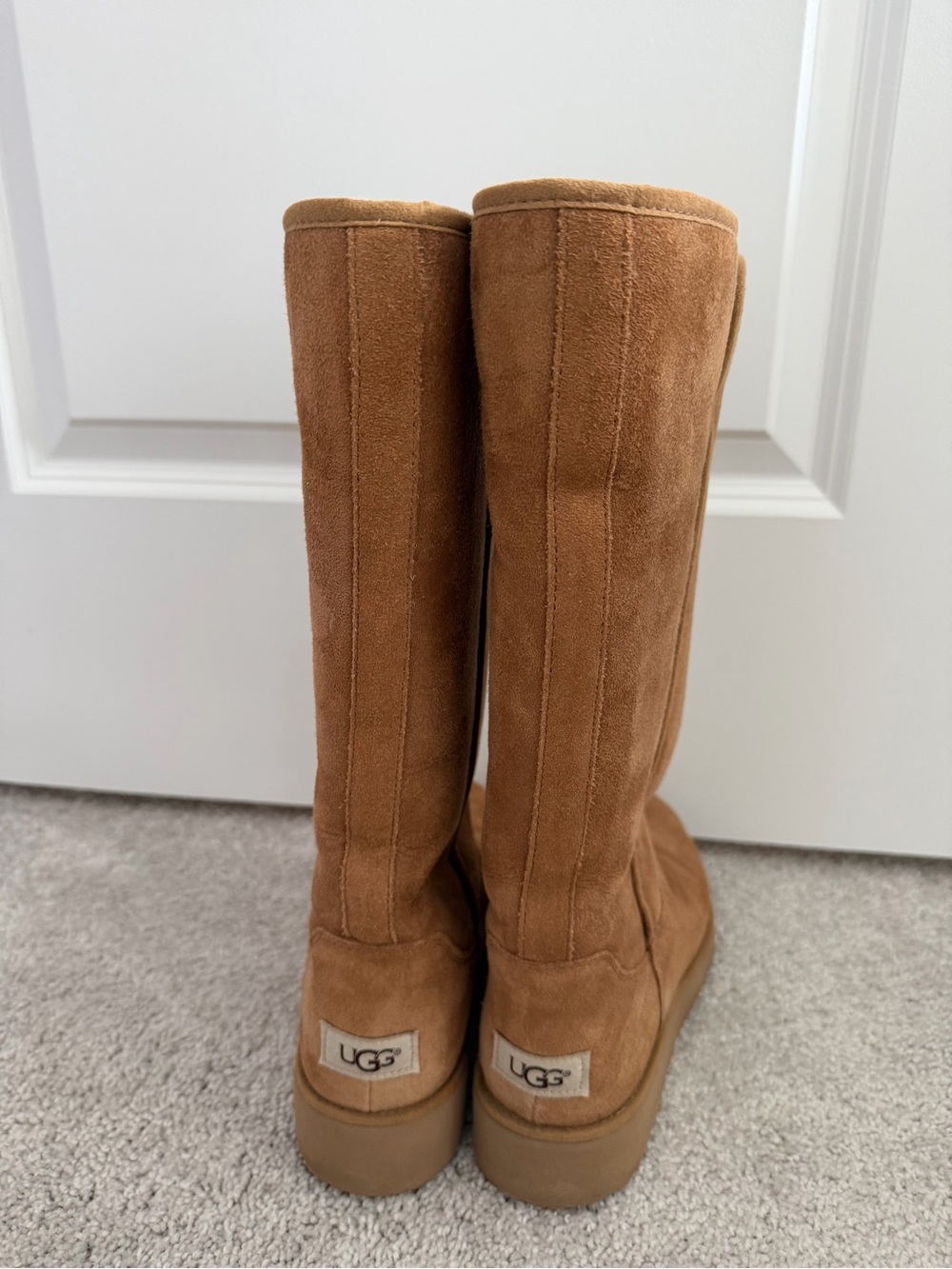 UGG Tall Suede Boots in Chestnut Brown